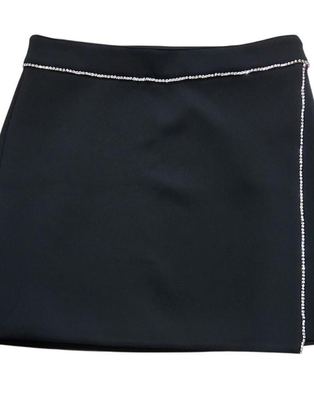 Good American Black Skirt with Branded Waist Label